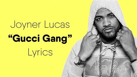 joyner lucas gucci gang reaction|gucci gang joyner lucas lyrics.